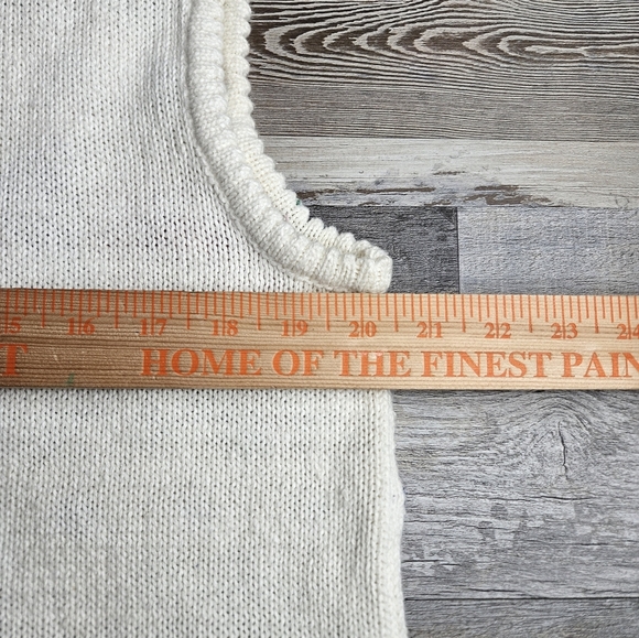 Jantzen Classics Handknit Vintage Sweater Vest Cream With Florals Size XL - Picture 14 of 14